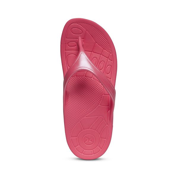 Aetrex Women's Fiji Flip Flops Watermelon Sandals UK 7242-381